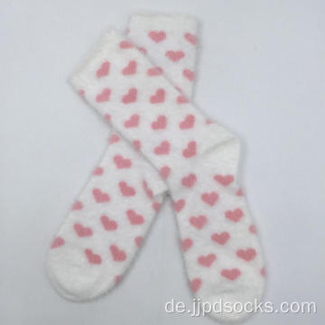 Super weiche gemütliche Socken Whit Rosa Heart